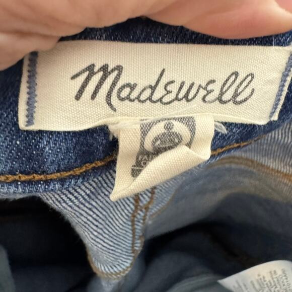 Madewell Slim Wide-Leg Crop Jeans Size 23 High Rise Vintage Blue Denim - Picture 5 of 8